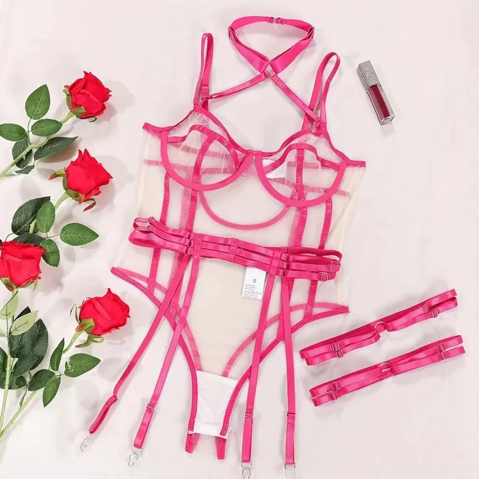Sinderella Anal Electric Obsession Mesh Lingerie Set