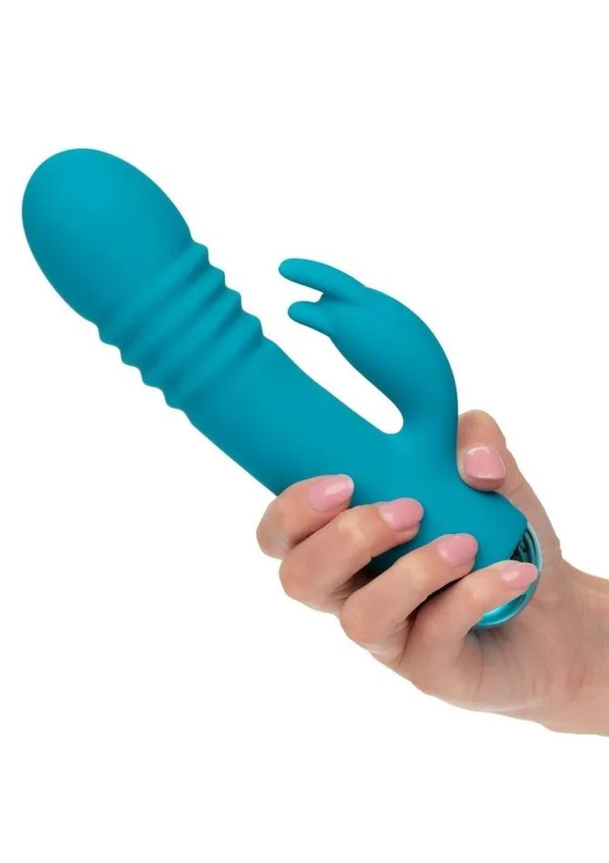 Thicc Female Sex Toys Thicc Chubby Thrusting Tickler Rechargeable Silicone Rabbit Vibrator