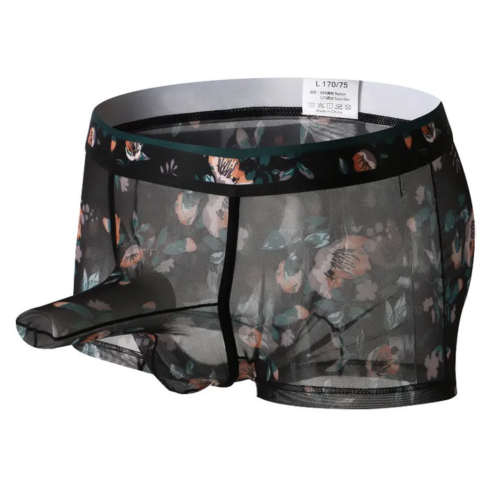 Versaley Female Sex Toys Ultrathin Mesh Printed Separate Mens Boxer Brief