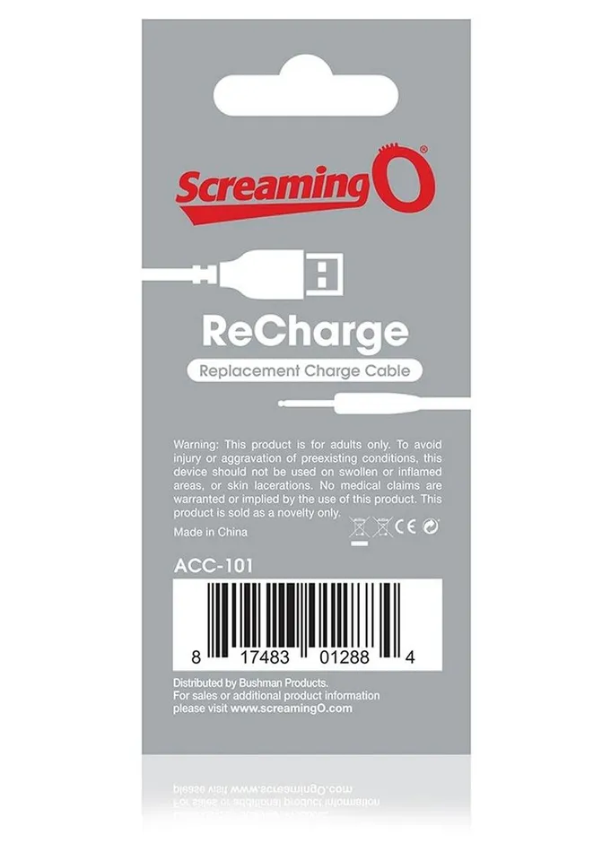 Vibrators Screaming O Recharge Replacement Charge Cable Vibrators Screaming O Recharge Replacement Charge Cable