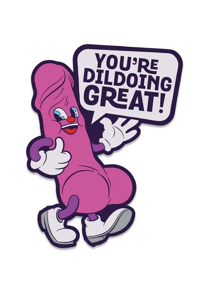 Vibrators WoodRocket Fuck Buddies Youre Dildoing Great Enamel Pin