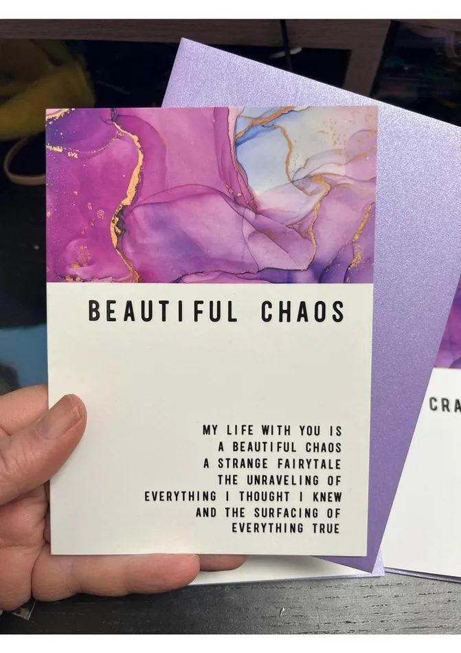 Warm Human Vibrators Warm Human Beautiful Chaos Greeting Card