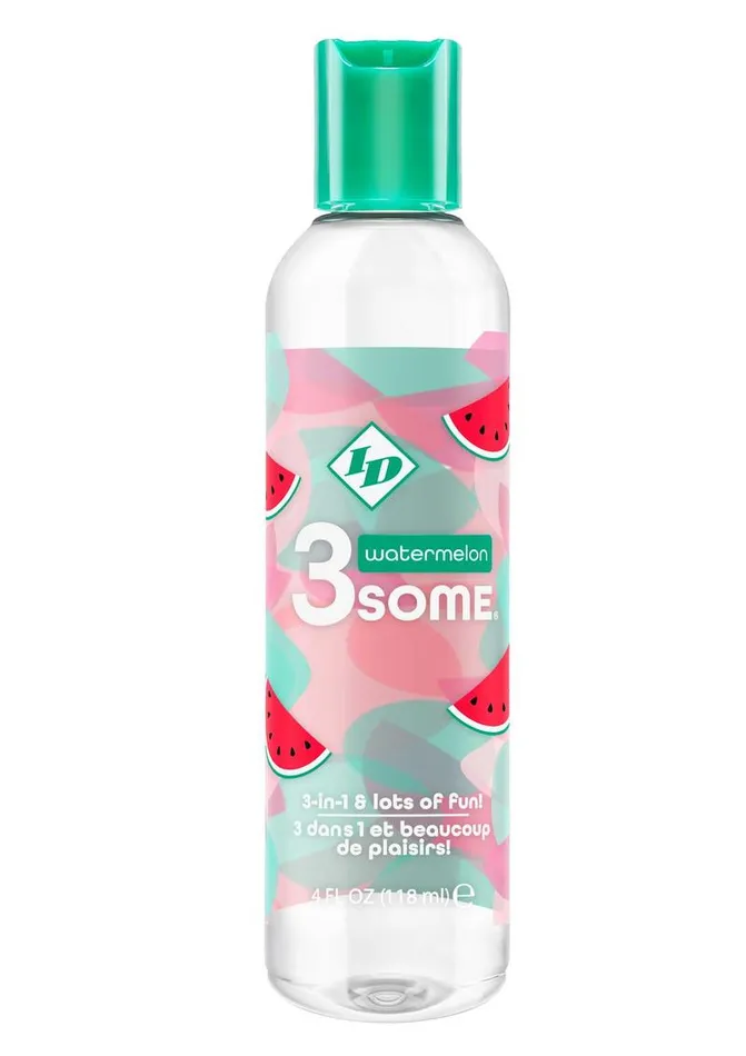 3 Some Id 3 Some 3In1 Multi Use Flavored Lubricant Watermelon Vibrators