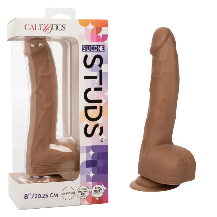 Anal Sale Silicone Studs 8 Inch Brown