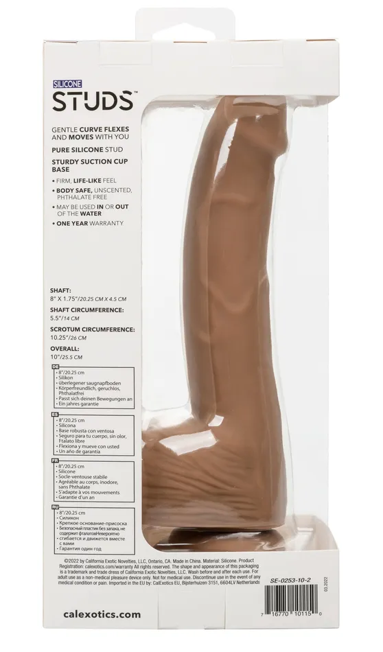 Anal Sale Silicone Studs 8 Inch Brown Anal Sale Silicone Studs 8 Inch Brown