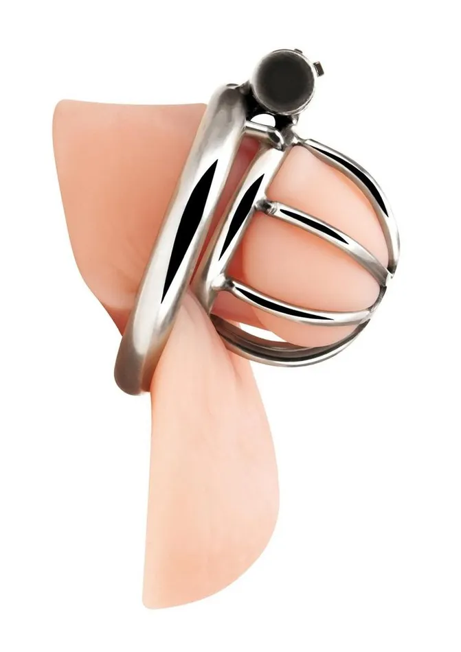Blue Line CandB Gear Male Sex Toys Blue Line Little Cock Chastity Cage Stainless