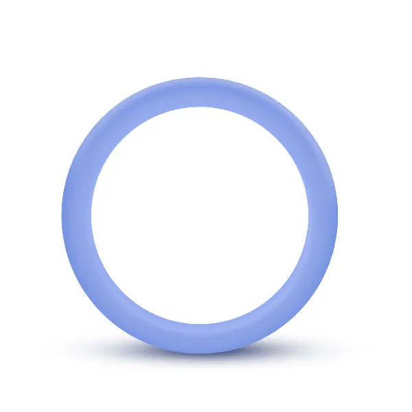 Blush Male Sex Toys Performance Silicone Glo Cock Ring Blue Glow