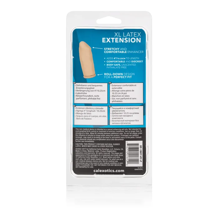 CalExotics Anal 4 Inch Latex Extension Ivory CalExotics Anal 4 Inch Latex Extension Ivory