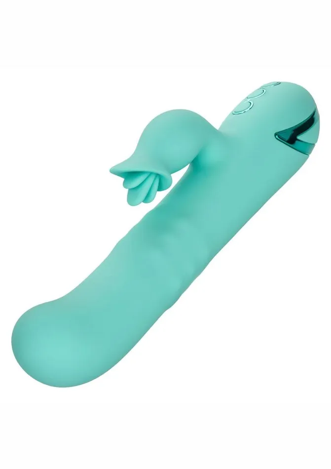 California Dreaming California Dreaming Bel Air Bombshell Rechargeable Silicone Vibrator with Clitoral Stimulator Female Sex Toys