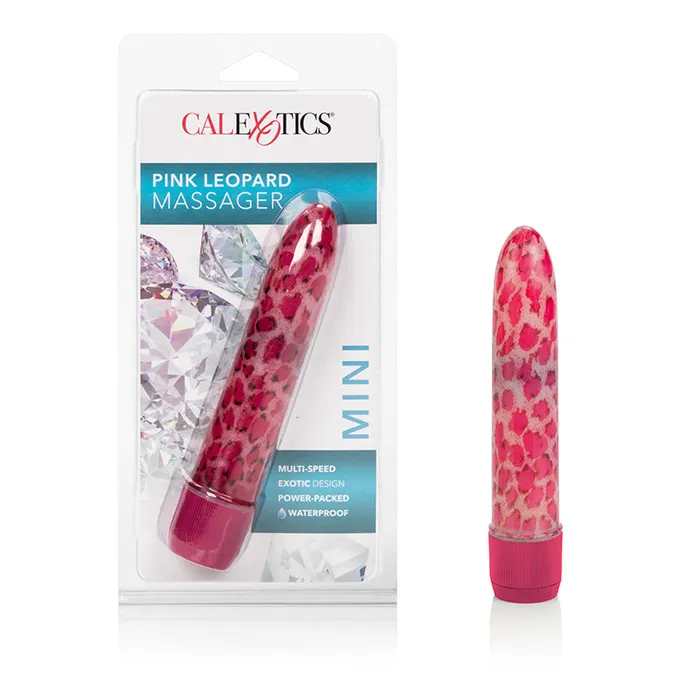California Exotic Novelties Vibrators Pink Leopard Massager 45