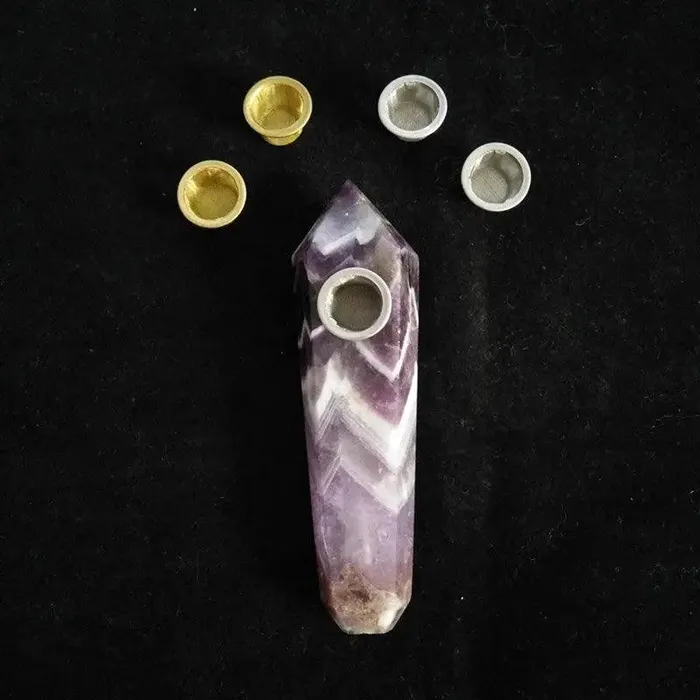 cj Vibrators Crystal Smoking Pipe Fantasy Purple Pipe cj Vibrators Crystal Smoking Pipe Fantasy Purple Pipe