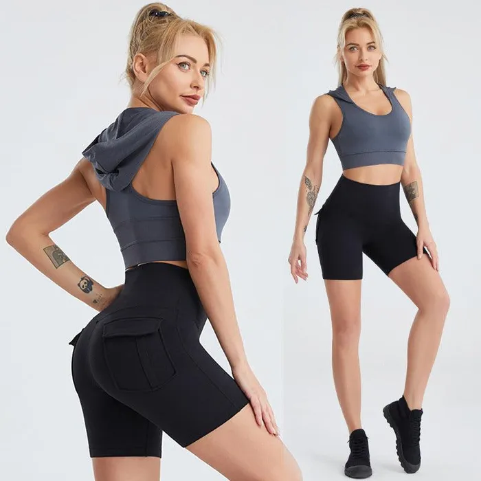Couples cj Tight Sports Shorts TwoPiece Summer