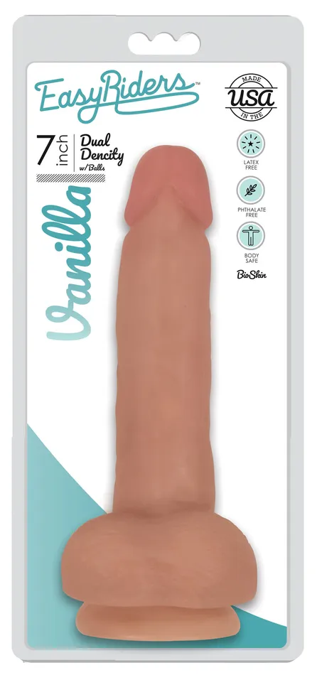 Curve Toys Dildos Easy Riders 7 Inch Slim Dong With Balls Vanilla Curve Toys Dildos Easy Riders 7 Inch Slim Dong With Balls Vanilla