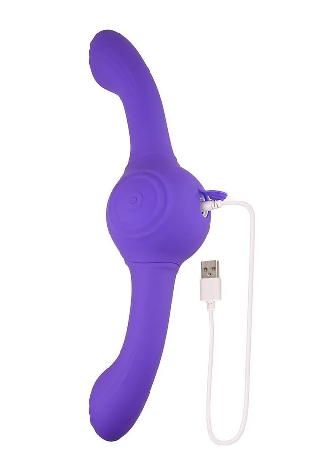 Evolved Female Sex Toys Our Gyro Vibe Rechargeable Silicone Dual End Vibrator