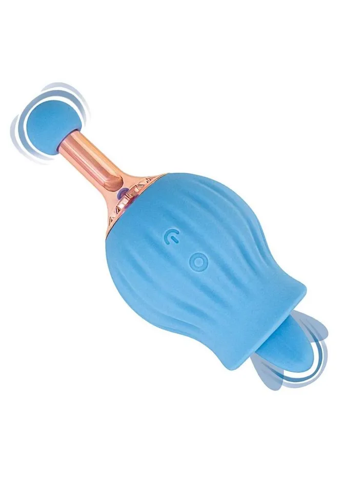 Female Sex Toys ClitTastic ClitTastic Rose Bud Dual Massager Rechargeable Silicone with Clitoral Stimulator Female Sex Toys ClitTastic ClitTastic Rose Bud Dual Massager Rechargeable Silicone with Clitoral Stimulator