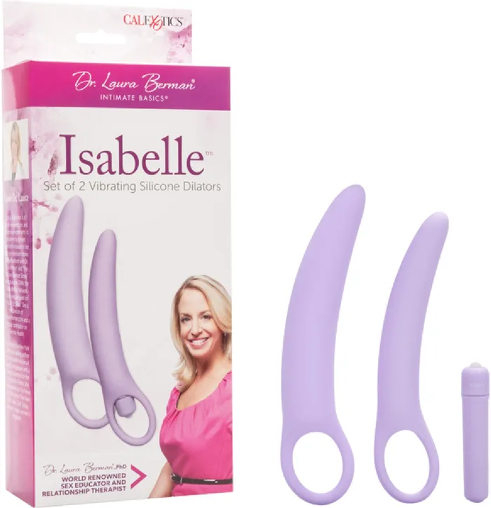 Female Sex Toys Isabelle Set Of 2 Vibrating Silicone Dilators California Exotic Novelties