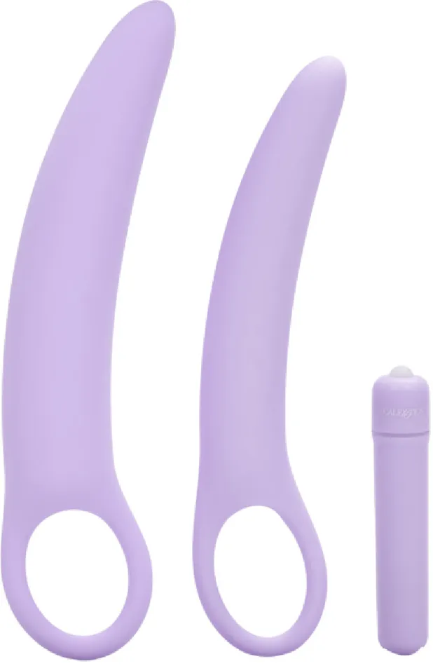 Female Sex Toys Isabelle Set Of 2 Vibrating Silicone Dilators California Exotic Novelties