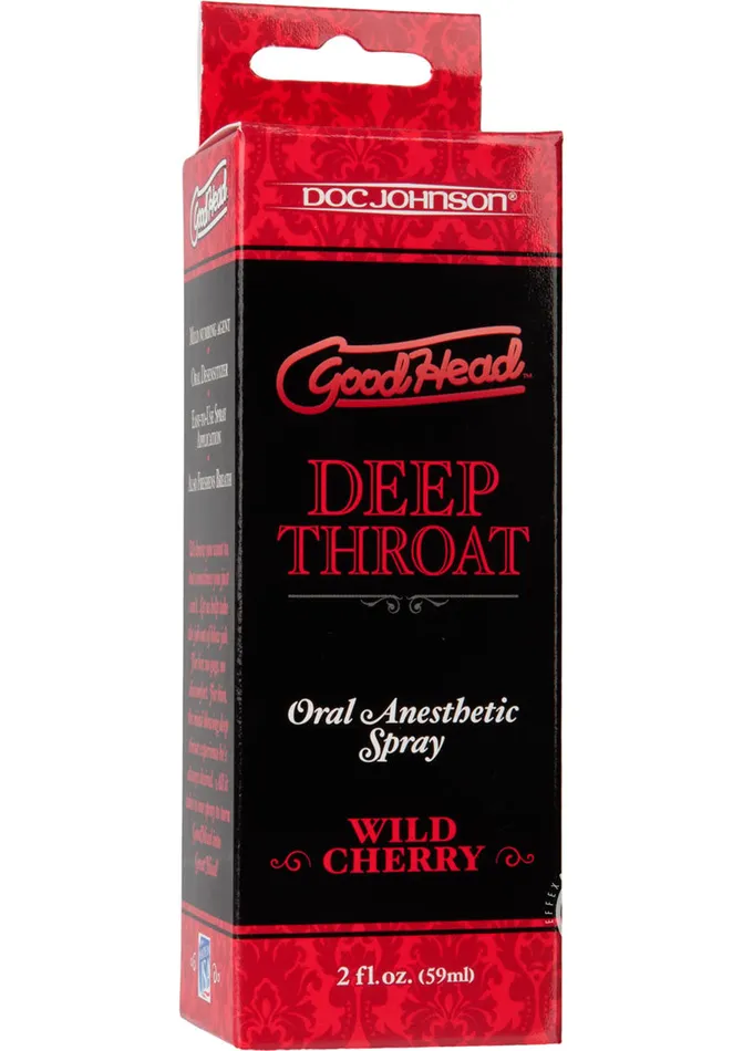 GoodHead Male Sex Toys Goodhead Deep Throat Oral Anesthetic Spray Wild Cherry