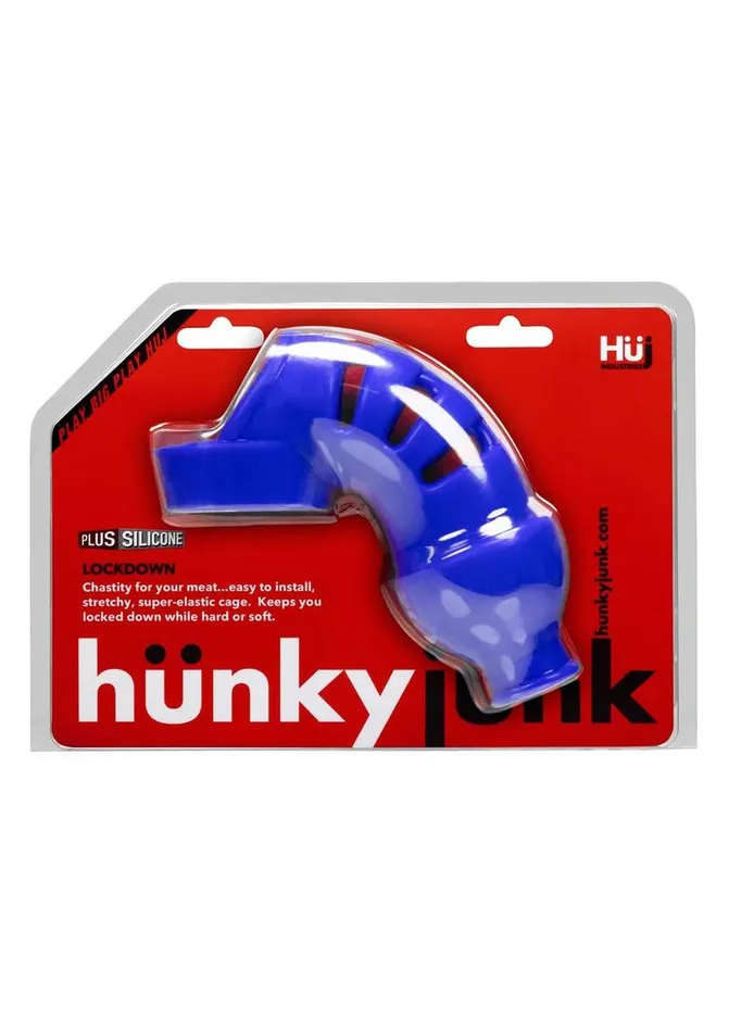 Hunkyjunk Male Sex Toys Hunkyjunk Lockdown Silicone Chastity Cage