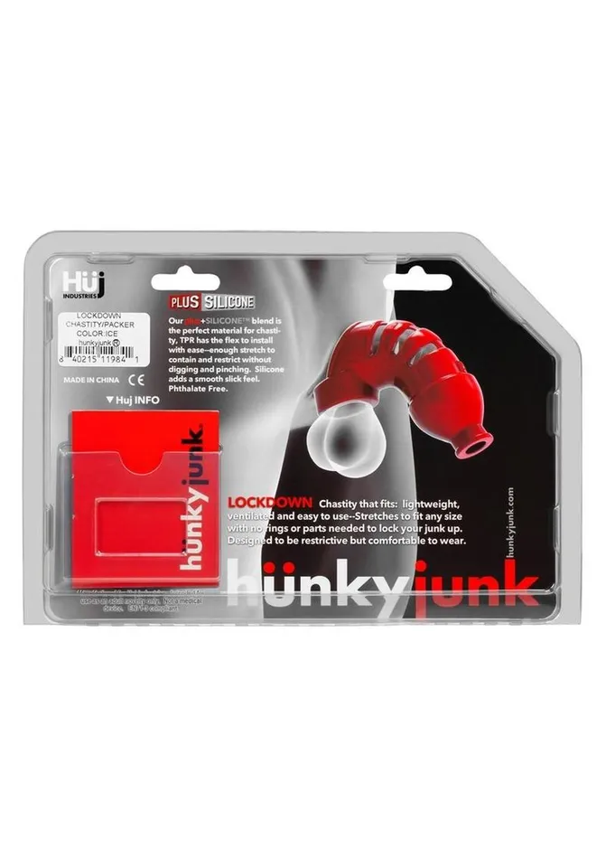 Hunkyjunk Male Sex Toys Hunkyjunk Lockdown Silicone Chastity Cage