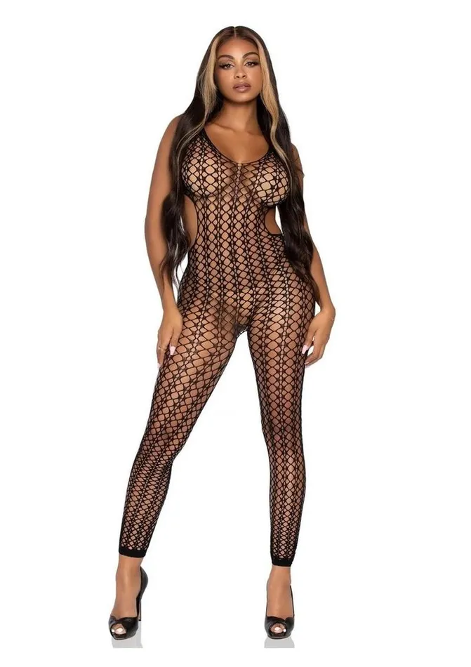 Leg Avenue Leg Avenue Lattice Net CutOut Footless Tank Bodystocking Bodystockings Playsuits Leg Avenue Leg Avenue Lattice Net CutOut Footless Tank Bodystocking Bodystockings Playsuits
