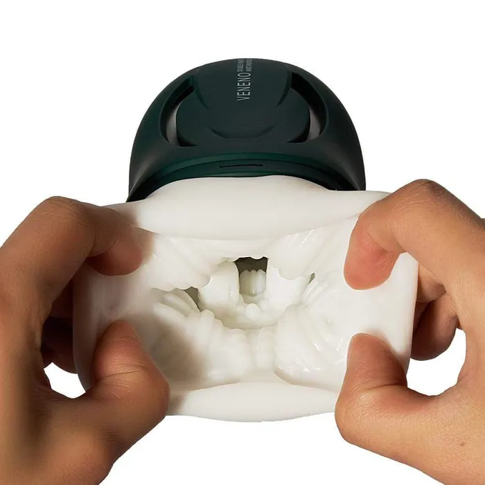 Male Sex Toys ADLTOYFUN DarkGreen 10 Vibrating Manual sucking Heating Masturbation Cup