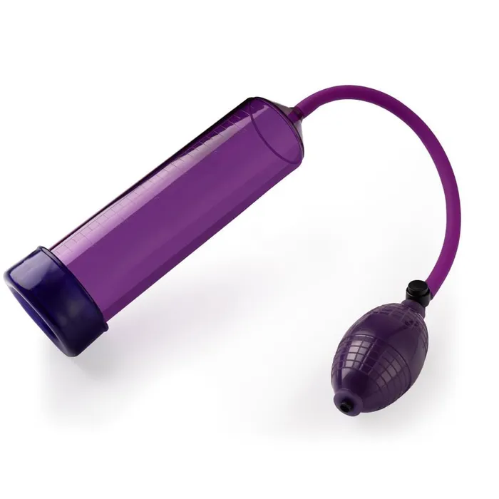 Male Sex Toys ADLTOYFUN Manually controlled Penis Pump in Purple