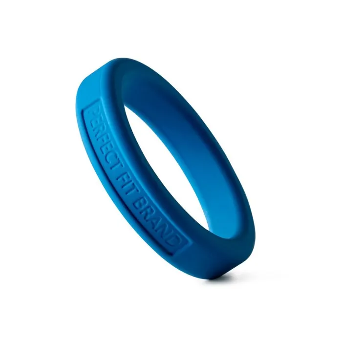 Male Sex Toys PerfectFit Classic Silicone Medium Stretch Penis Ring 44mm Blue