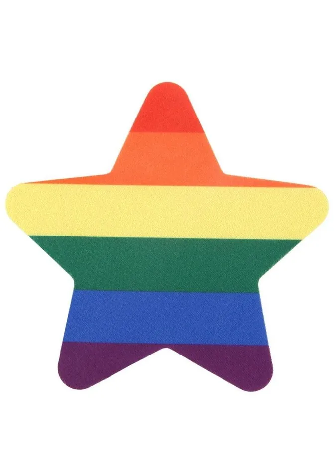 Peekaboo Pride Rainbow Glitter Stars Pasties PEEKABOO Anal