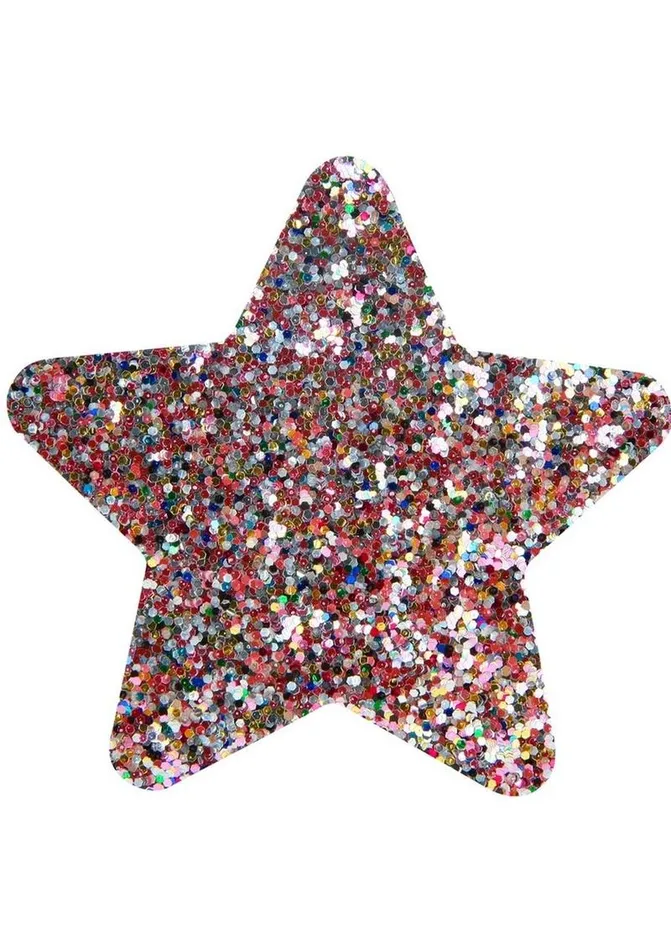 Peekaboo Pride Rainbow Glitter Stars Pasties PEEKABOO Anal