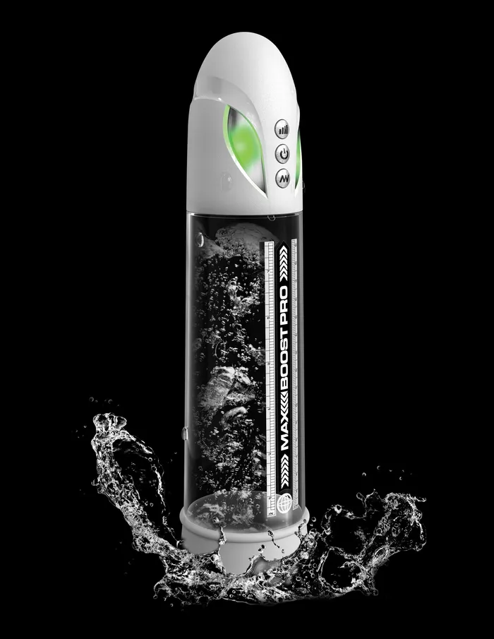 Pipedream Male Sex Toys Max Boost Pro Flow Whiteclear