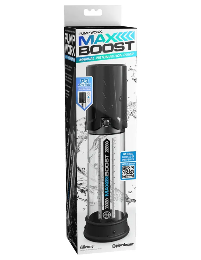 Pipedream Pump Worx Max Boost Blackclear Anal