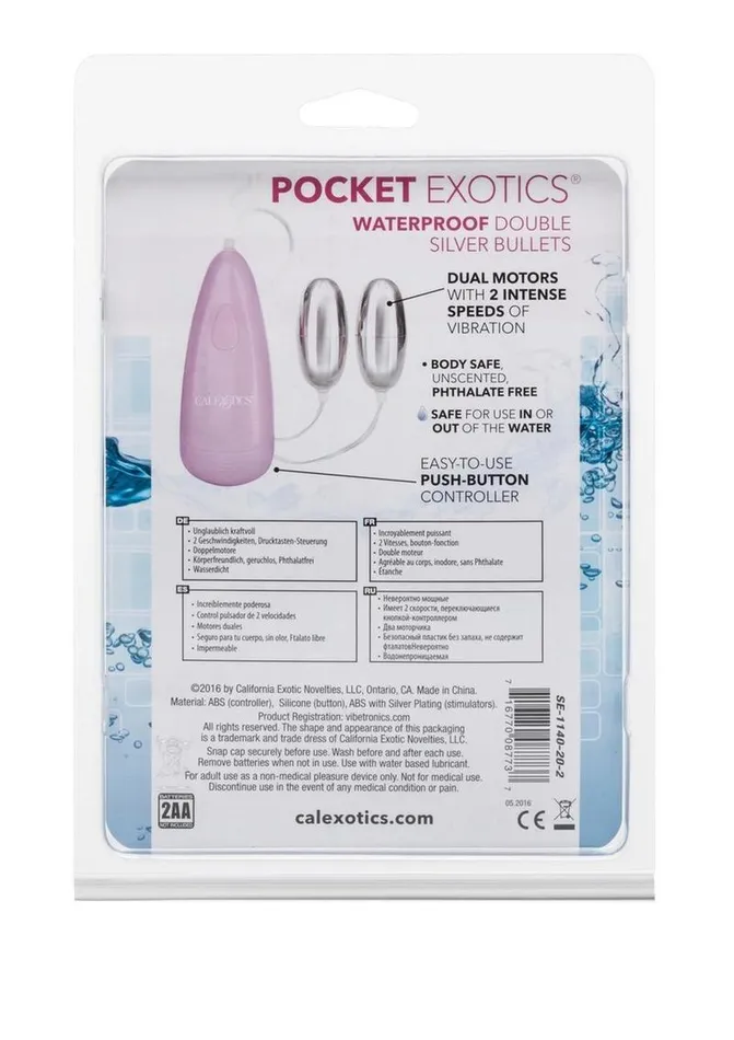 Pocket Exotics Double Silver Bullets Pocket Exotics Dildos Pocket Exotics Double Silver Bullets Pocket Exotics Dildos