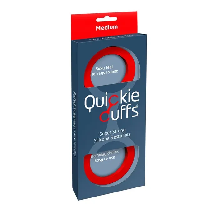 Quickie Cuffs Medium Red The Toolshed AU Restraints