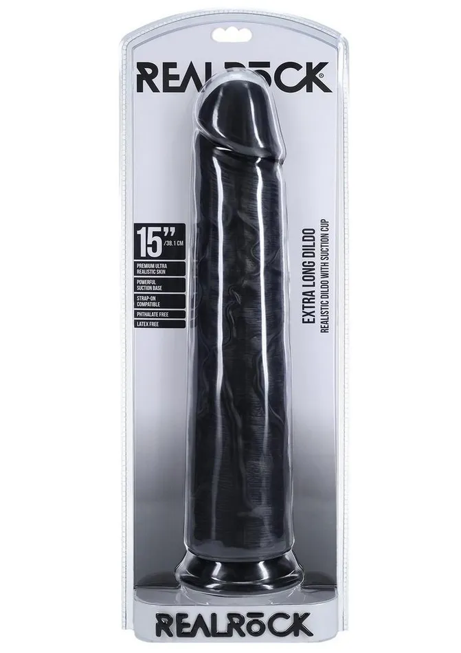 Real Rock Female Sex Toys Realrock Ultra Realistic Skin Extra Large Straight Dildo with Suction Cup