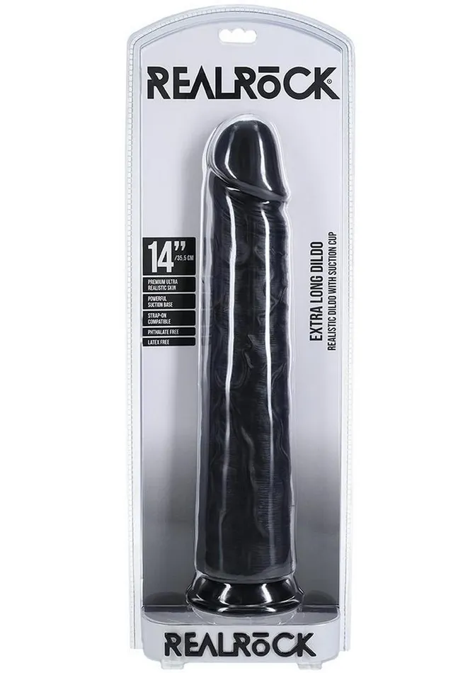 Real Rock Female Sex Toys Realrock Ultra Realistic Skin Extra Large Straight Dildo with Suction Cup