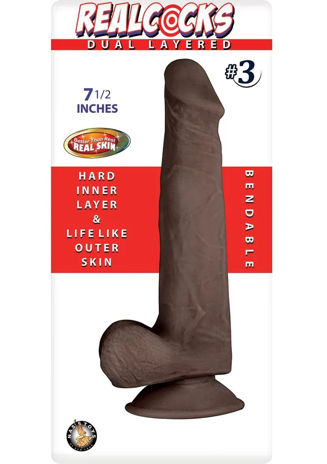 Realcocks Dual Layered 3 Bendable Dildo Realcocks Dildos Realcocks Dual Layered 3 Bendable Dildo Realcocks Dildos