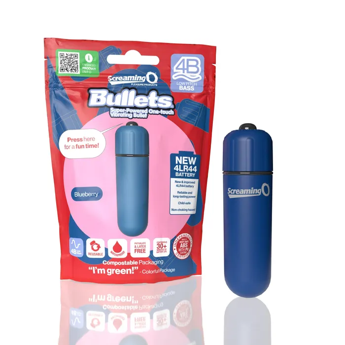 Screamingo Female Sex Toys Screaming O 4B Bullet Blueberry