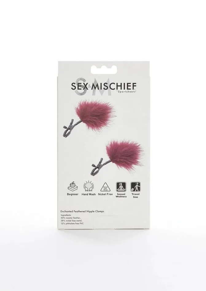 Sex and Mischief Couples Sex and Mischief Enchanted Feather Nipple Clamps