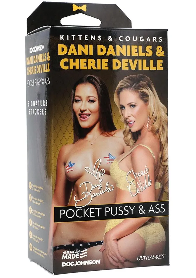 Signature Strokers Kittens and Cougars Dani Daniels and Cherie Deville Ultraskyn Masturbator Pussy and Butt Signature Strokers Male Sex Toys