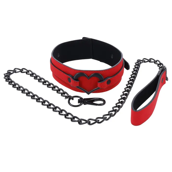 Sportsheets Vibrators Amor Collar and Leash Red Sportsheets Vibrators Amor Collar and Leash Red