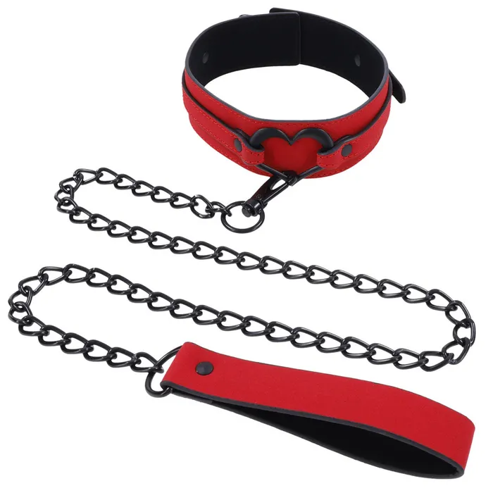 Sportsheets Vibrators Amor Collar and Leash Red Sportsheets Vibrators Amor Collar and Leash Red