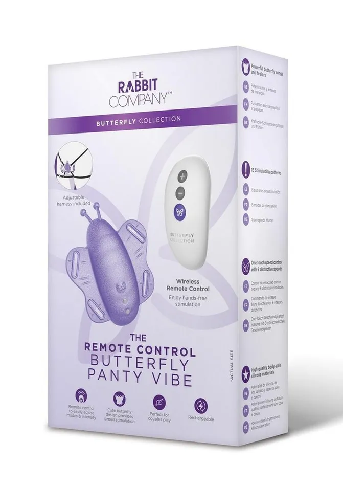The Remote Control Butterfly Silicone Rechargeable Panty Vibe The Rabbit Company Female Sex Toys