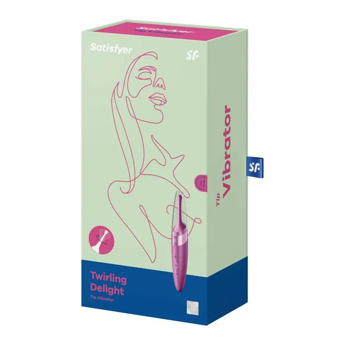 The Toolshed AU Vibrators Satisfyer Twirling Delight Tip Stimulator Berry