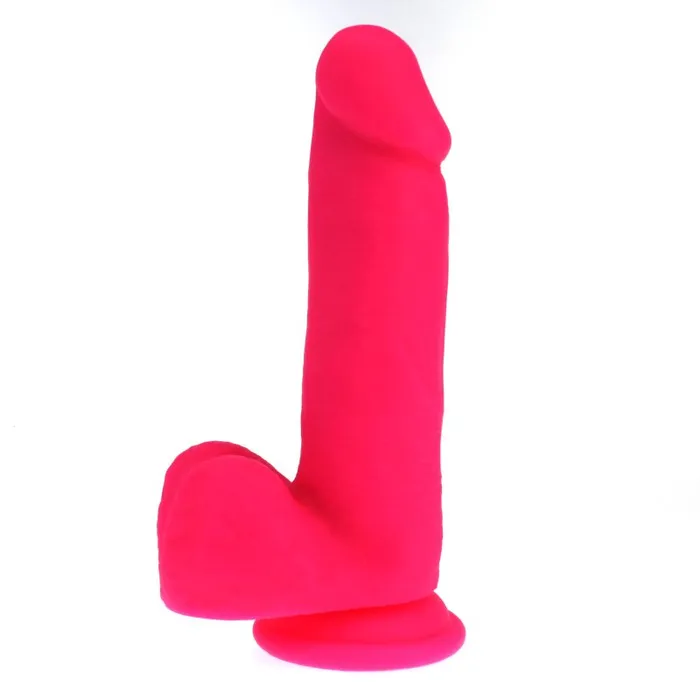 Thick Realistic Cock w Balls Pink XMEN Dildos