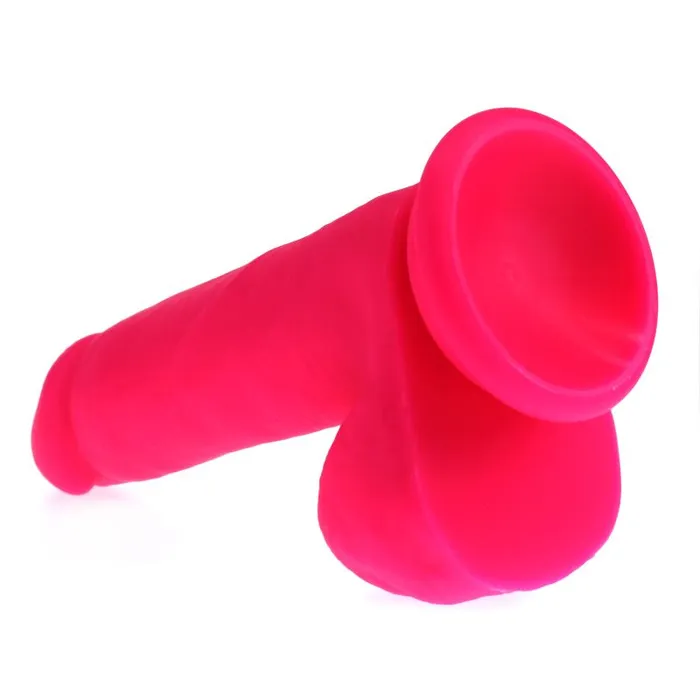 Thick Realistic Cock w Balls Pink XMEN Dildos