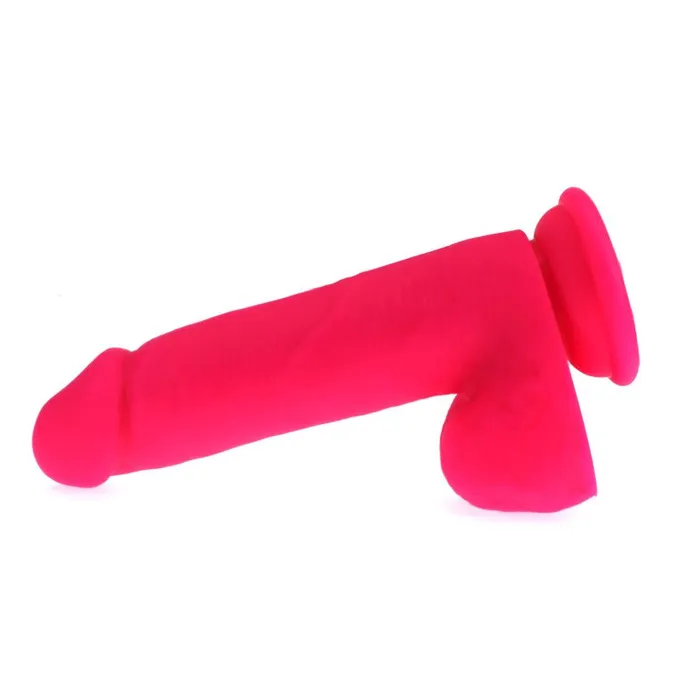 Thick Realistic Cock w Balls Pink XMEN Dildos