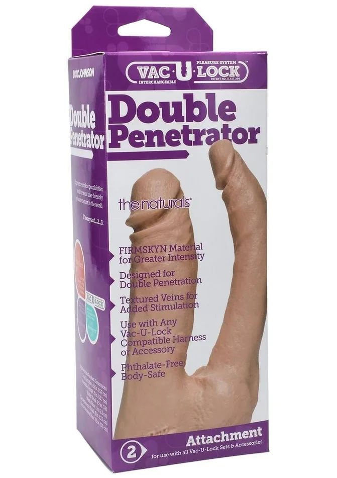 VacULock Dildos VacULock The Naturals Double Penetrator Dildo