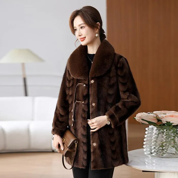Vibrators cj Winter Fashionable Stylish Loose Temperament Coat