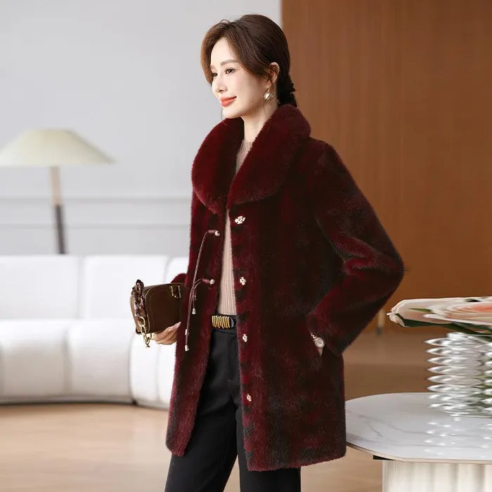 Vibrators cj Winter Fashionable Stylish Loose Temperament Coat